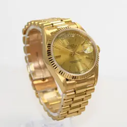 18K Yellow Gold Men Rolex President,1985, Model 18038