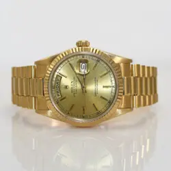 18K Yellow Gold Men Rolex President,1985, Model 18038