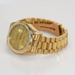 18K Yellow Gold Men Rolex President,1985, Model 18038