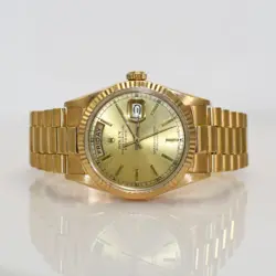 18K Yellow Gold Men Rolex President,1985, Model 18038