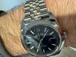 2018 ROLEX DATEJUST 41MM REF 126300 BLUE DIAL JUBILEE BOX/PAPERS
