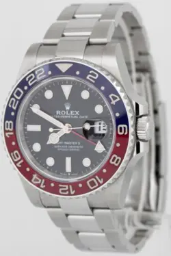 2023 NEW PAPERS Rolex GMT-Master II Ceramic PEPSI Oyster Watch 126710 BLRO BOX