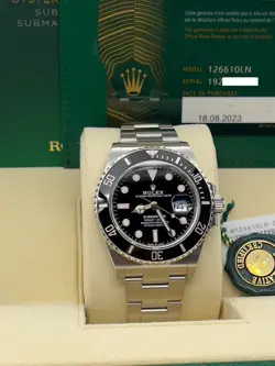 ROLEX SUBMARINER 126610LN 41MM BLACK CERAMIC STAINLESS STEEL BOX PAPER 2023