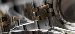 ROLEX DATEJUST 17013 GOLD AND SILVER BRACELET WITH GOLD BEZEL