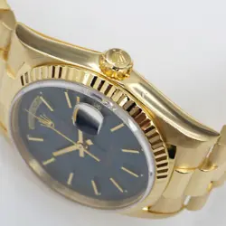 rolex 18238 Blue dial 750YG watch men TO170298