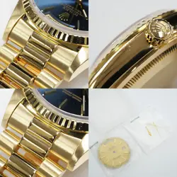 rolex 18238 Blue dial 750YG watch men TO170298