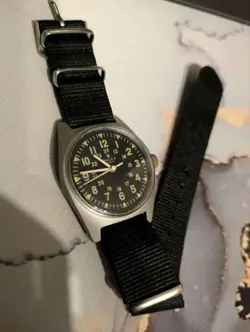 ROLEX MILITARY VINTAGE WATCH BLACK DIAL HAND-ROLLED VIETNAM WAR USED JAPAN