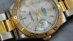 ROLEX DATEJUST 16263 TURN O GRAPH 36MM 2 TONE MENS WATCH
