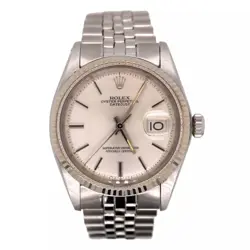 TEST ROLEX 36MM DATEJUST MENS STAINLESS STEEL WATCH FLUTED JUBILEE SILVER DIAL 1