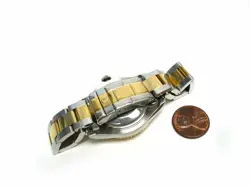 35mm Rolex Yacht-Master 18K Gold & SS 168623 Bracelet Wristwatch MOP Dial