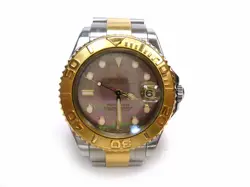 35mm Rolex Yacht-Master 18K Gold & SS 168623 Bracelet Wristwatch MOP Dial