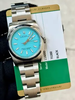 2018 Rolex Oyster Perpetual 36 Custom TIFFANY BLUE Dial 116000