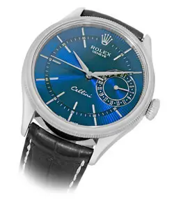 ROLEX 18K White Gold 39mm Blue Cellini Date 50519 Box Lifetime Warranty MINTY