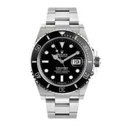 ROLEX SUBMARINER WATCH 41MM BLACK HOUR MARKERS DIAL STAINLESS STEEL 126610LN