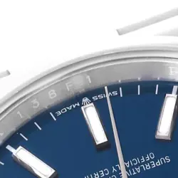 ROLEX DATEJUST 36 BLUE DIAL STEEL MENS WATCH 126200 BOX CARD