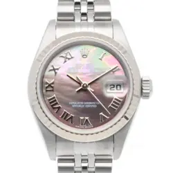 ROLEX DATEJUST WATCHES 79174 STAINLESS STEEL K18 WHITE GOLD OVERHAULED USED