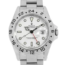ROLEX EXPLORER II 16570 WHITE ALL TRITIUM SINGLE BUCKLE S NUMBER SECOND HAND...