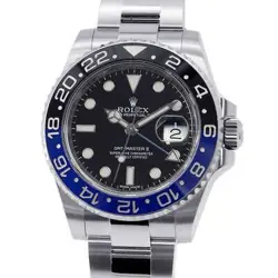 ROLEX GMT MASTERⅡ 40MM STAINLESS STEEL BLACK DIAL 116710BLNR