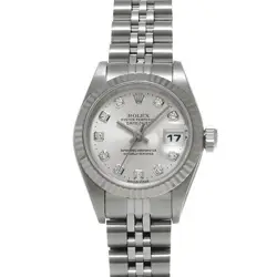USED ROLEX DATEJUST 69174G SILVER CASE: 26×26MM LADIES WATCH #101130