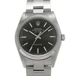 USED ROLEX AIR KING 14000M BLACK CASE: 34×34MM BAND: 19CM MEN'S WATCH #1011030