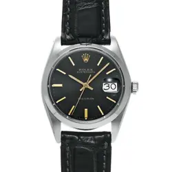 USED ROLEX OYSTER DATE 6694 BLACK CASE: 34×34MM MEN'S WATCH #1011630
