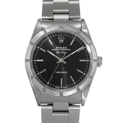USED ROLEX AIR KING 14010 BLACK CASE: 34×34MM BAND: 19CM MEN'S WATCH #1012330