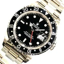USED ROLEX GMT MASTER X NUMBER 16700 BLACK MEN'S WATCH #1012930