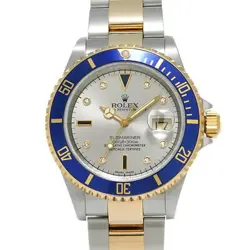 USED ROLEX SUBMARINER DATE 16613SG GRAY CASE: 40×40MM MEN'S WATCH #101830