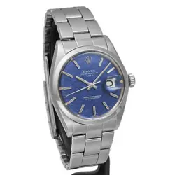 ROLEX Oyster Perpetual Date Blue Mist Dial 1500 #Mo345