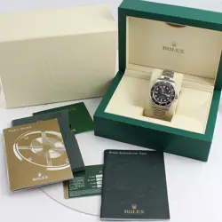 ROLEX SUBMARINER DATE 116610LN BLACK CERAMIC BEZEL STEEL W/BOX WARRANTY CARD