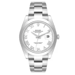 2022 ROLEX DATEJUST 126300 SILVER OYSTER BRACELET WITH SILVER BEZEL