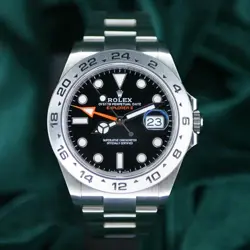 NEW UNWORN 2024 ROLEX EXPLORER II BLACK DIAL COMPLETE SET 226570