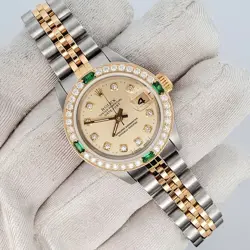 2-TONE DIAMOND BEZEL/FACTORY