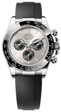 ROLEX COSMOGRAPH DAYTONA 116519LN BLACK TWO-PIECE STRAP WITH BLACK BEZEL
