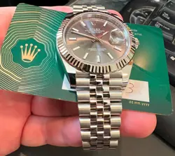 DATEJUST RHODIUM DIAL