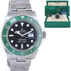 2024 NEW PAPERS ROLEX SUBMARINER 41MM GREEN KERMIT MK2 126610LV WATCH BOX