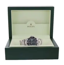 MINT 2009 ENGRAVED REHAUT Rolex Submariner Date 16610 Stainless Steel Black