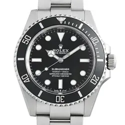 ROLEX SUBMARINER NO DATE 124060 BLACK RANDOM NUMBER UNUSED MENS