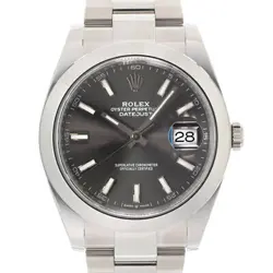 ROLEX DATEJUST 41 126300 SLATE OYSTER WARRANTY 2020 BOX/PAPER