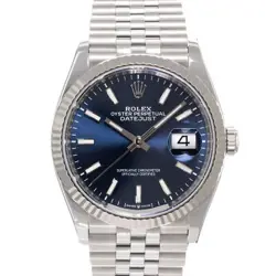 ROLEX DATEJUST 36 126234 BLUE JUBILEE WARRANTY 2023 BOX/PAPER