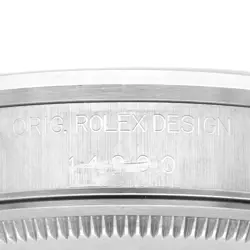 Rolex Air King White Dial Smooth Bezel Steel Mens Watch 14000