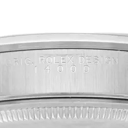 Rolex Air King White Dial Smooth Bezel Steel Mens Watch 14000