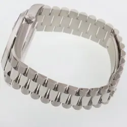 NEW 2023 PAPERS Rolex Platinum President Day Date Dark Blue Roman 228206 Watch