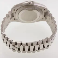 NEW 2023 PAPERS Rolex Platinum President Day Date Dark Blue Roman 228206 Watch