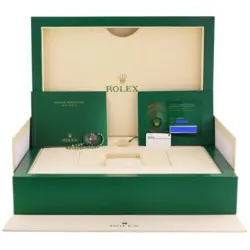 NEW 2023 PAPERS Rolex Platinum President Day Date Dark Blue Roman 228206 Watch