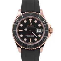 MINT PAPERS ROLEX YACHT-MASTER 18K ROSE GOLD OYSTERFLEX 40MM WATCH 116655 BOX