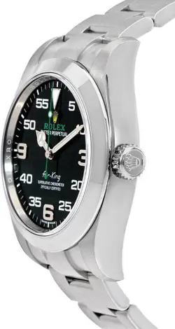 Rolex Oyster Perpetual Air King 40mm Black Dial Men's Casual Watch 116900-0001