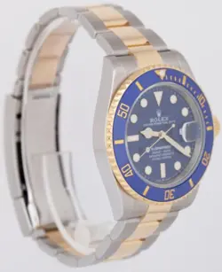 2023 NEW PAPERS ROLEX SUBMARINER DATE 41MM CERAMIC TWO-TONE GOLD 126613 LB BOX