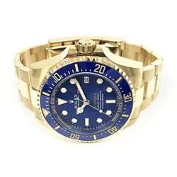2024 Rolex Deepsea, 44mm, Yellow Gold, Blue Dial, 136668LB, Box & Papers