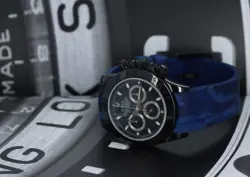 Rolex 116520 Cosmograph Daytona Racing Stealth Blue Camo Bespoke Pure Black